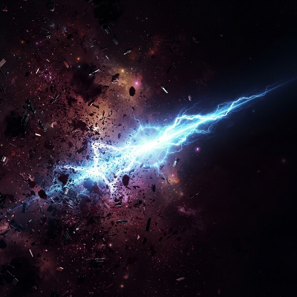 A luminous signal breaking through cosmic noise